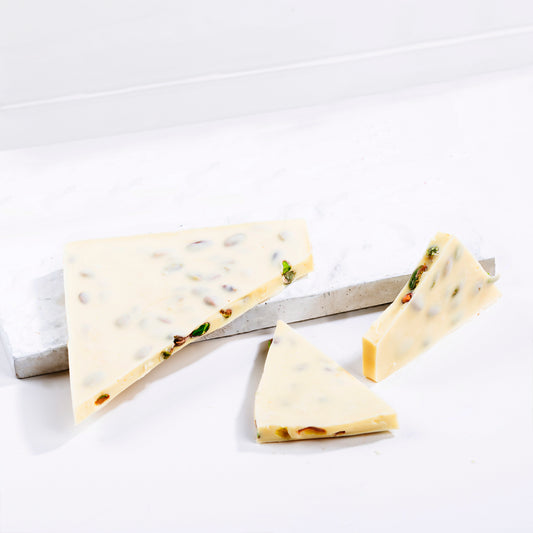 White Chocolate with Almonds & Pistachio